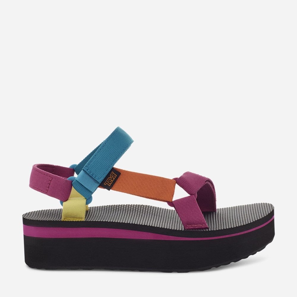 Teva Flatform Universal Women's Multicolor Sandals CA84515 Canada Online